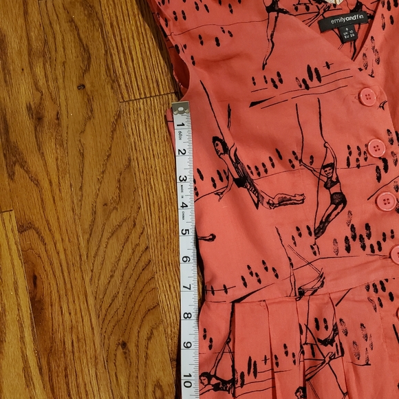 Emily and Fin Lucy Pink Trapeze Print Sz S - Picture 9 of 15